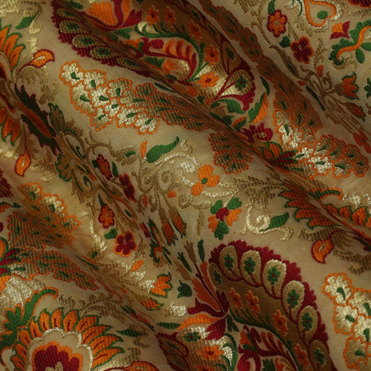 Multi -Colored Multi KimKhab Fabric