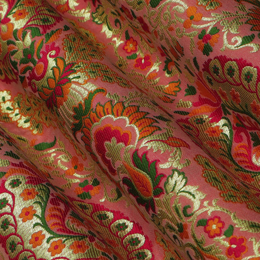 Multi -Colored Multi KimKhab Fabric