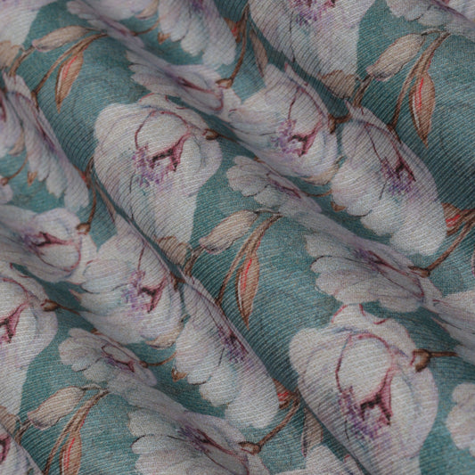 Multi-colored Color Fabric Pashmina Herringbone Print