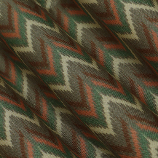 Green Muslin Print Fabric