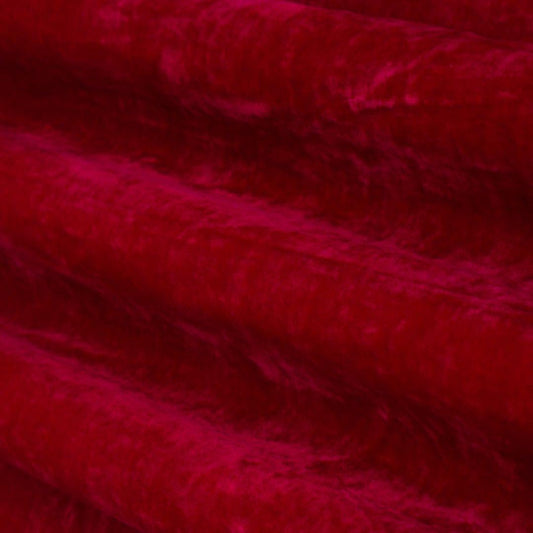 Crimson Red Silk Velvet Fabric