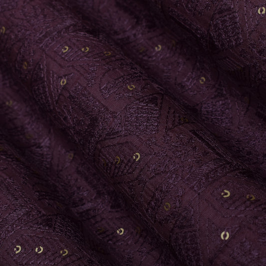 Onion Color Nokia Silk Embroidery Fabric