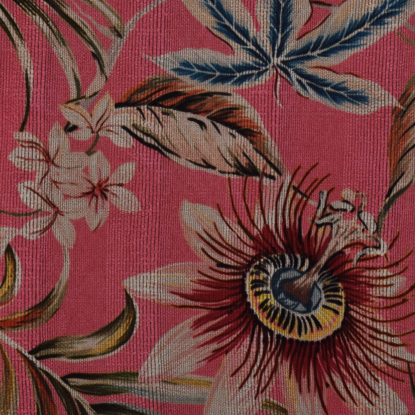 Multicolor Summer Silk Print Fabric