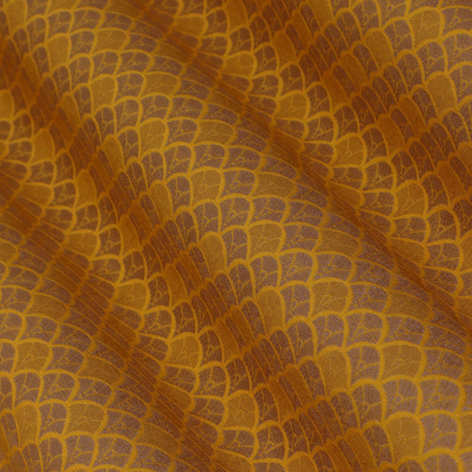 Mustard Color Pauri Brocade Fabric