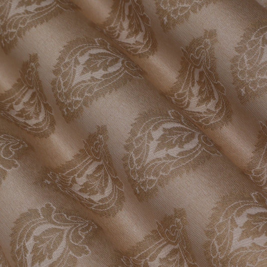 Dyeable Silk Brocade Fabric