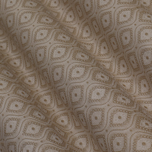 Dyeable Silk Brocade Fabric