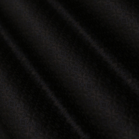 Black Color Tanchui Brocade Fabric