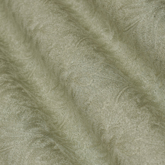 Sea Green Color Katan Munga Silk embroidery Fabric