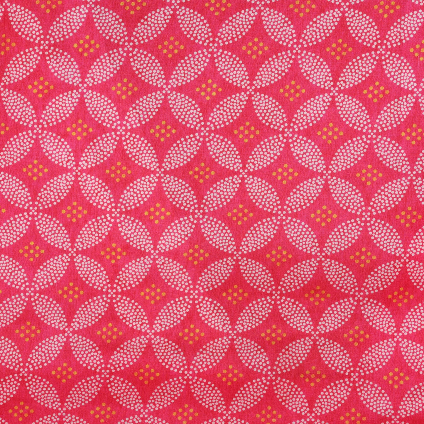 Pink Color Soft Dupion Print Fabric
