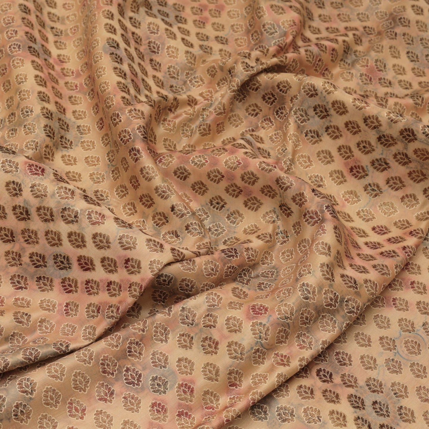 Multi Colored Kimkhab Fabric