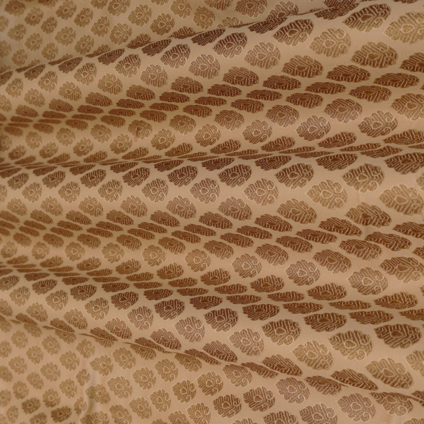 Beige Color Brocade  Fabric
