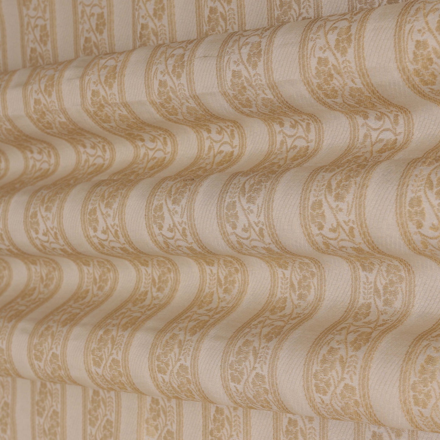 Cream Color Brocade Fabric