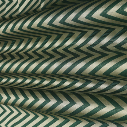 Bottle Green Color Pauri Brocade Fabric