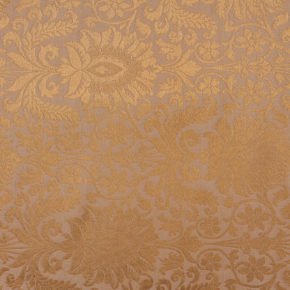 Cream Color Zari Brocade Fabric