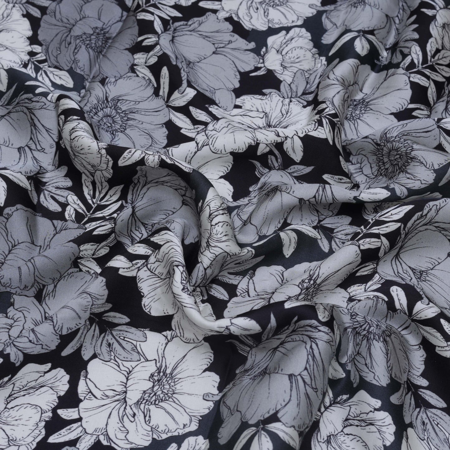 Satin Silk Hydra Print Fabric