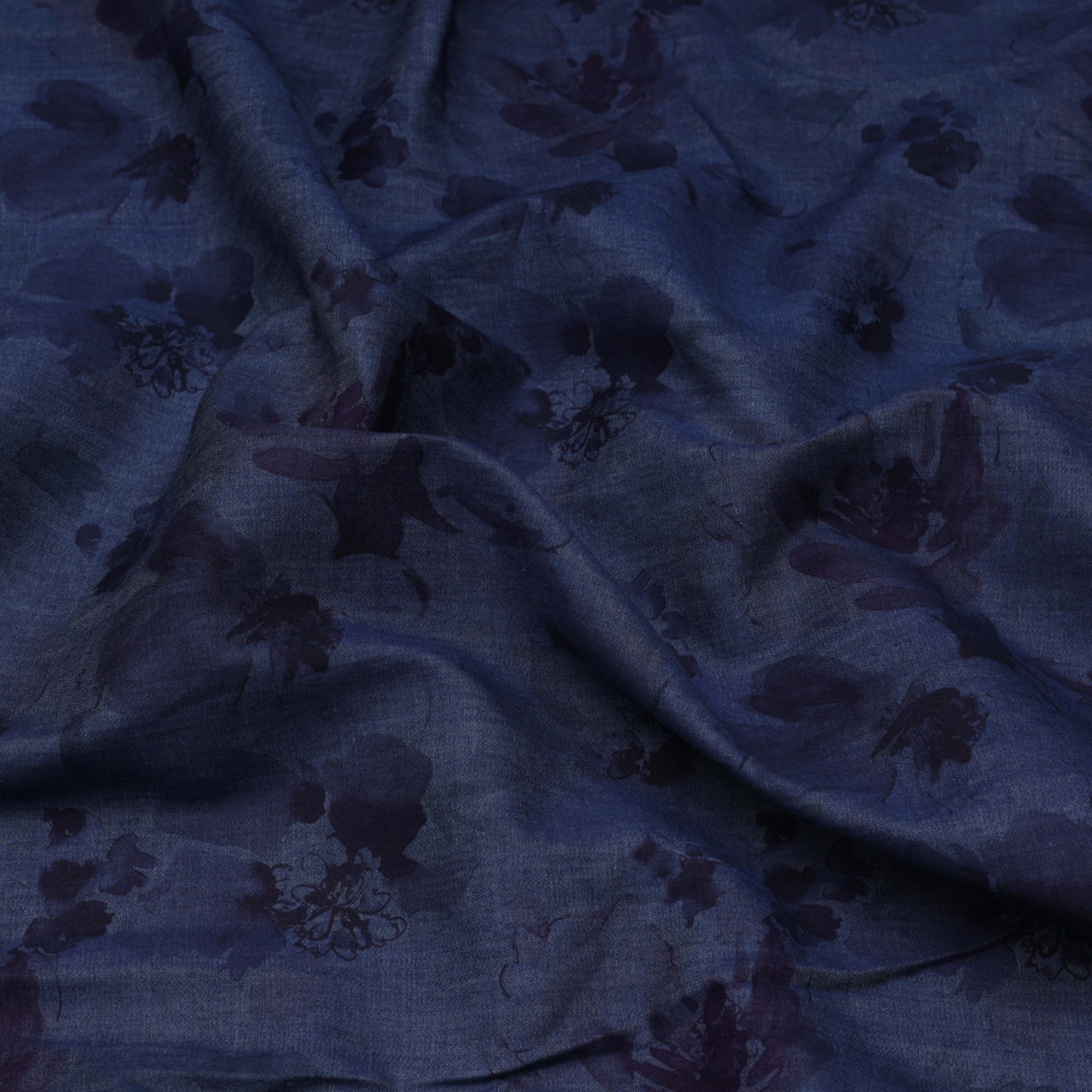 Blue Colored Denim Print Fabric