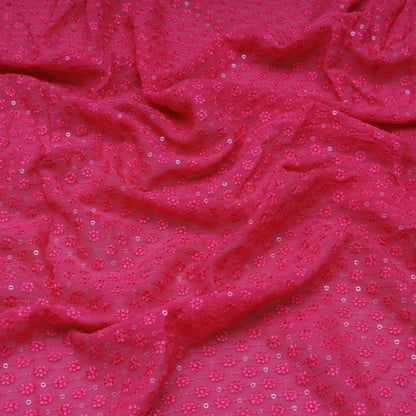 Rani Colored Georgette Embroidery Fabric