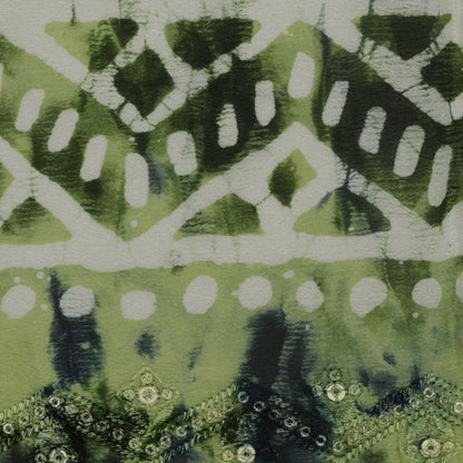 Chinon Chiffon Print Embroidery Fabric