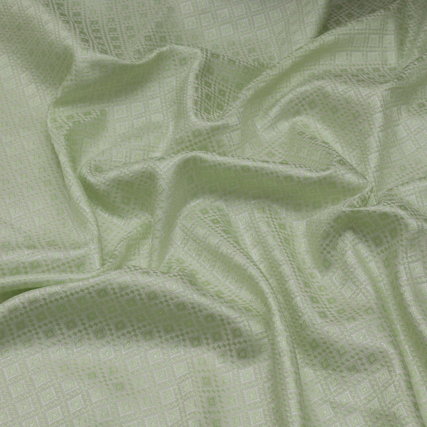 Pista Green Color Brocade Fabric