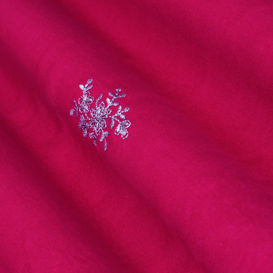 Rani Color Gajji Silk Booti Fabric