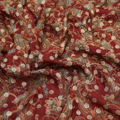 Dola Silk Print Jaquard Fabric