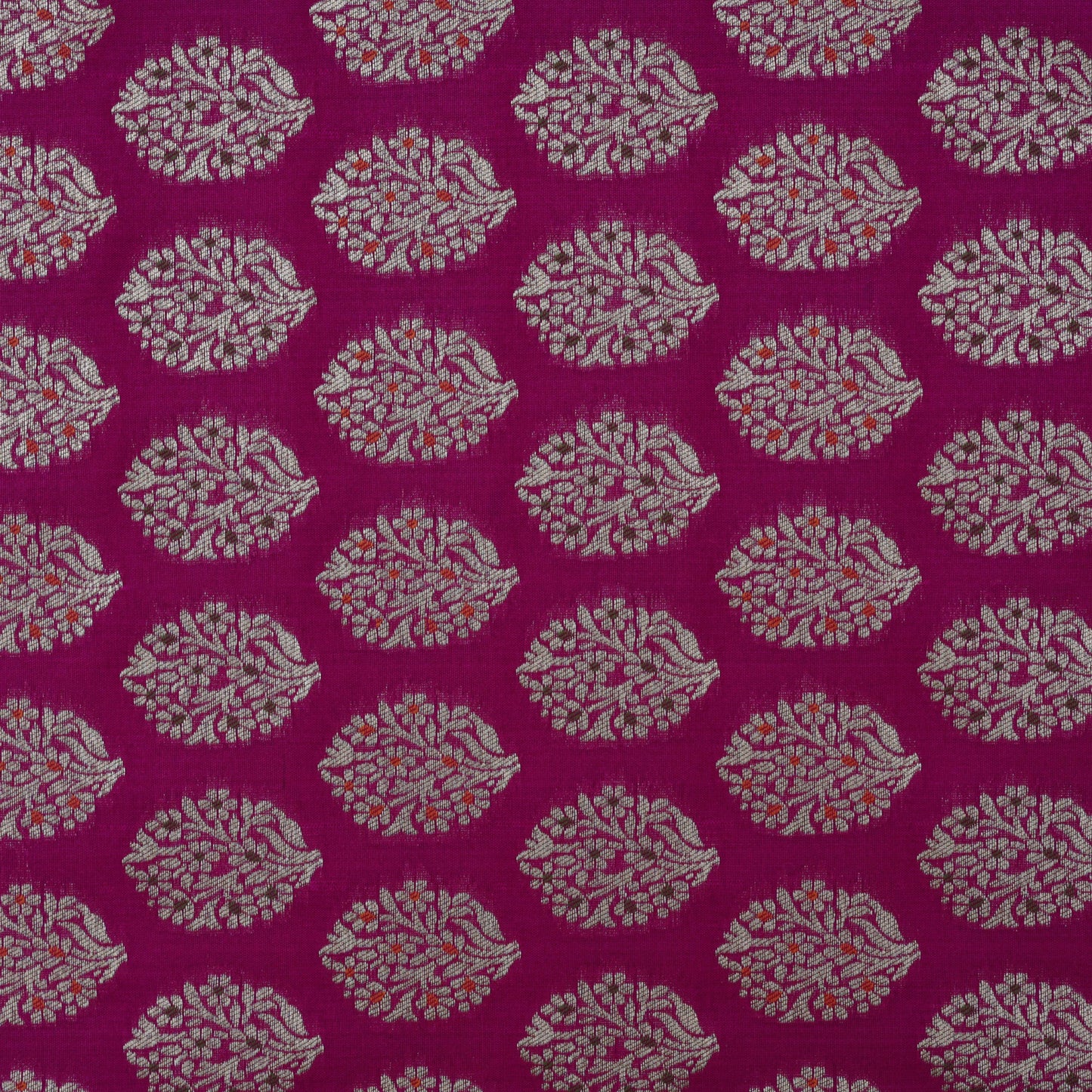 Purple Color Zari Brocade Fabric