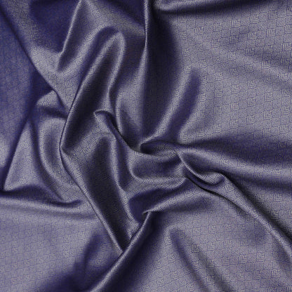 Blue Color Katan Brocade Fabric