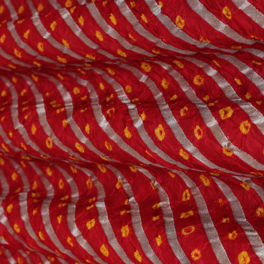 Multi-Color BANDHANI BROCADE Fabric