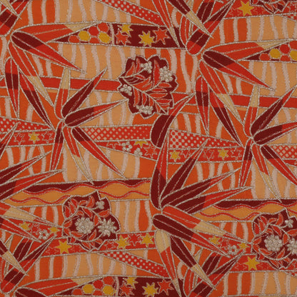 Crepe Position Print Embroidery Fabric