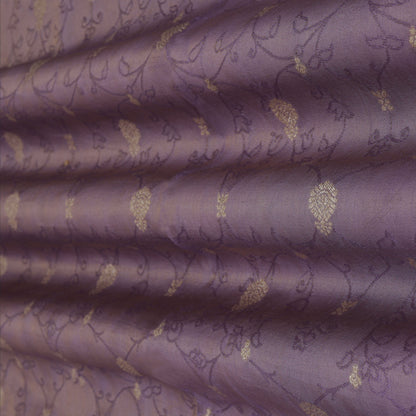 Lavender Color Tissue Jaquard Fabric
