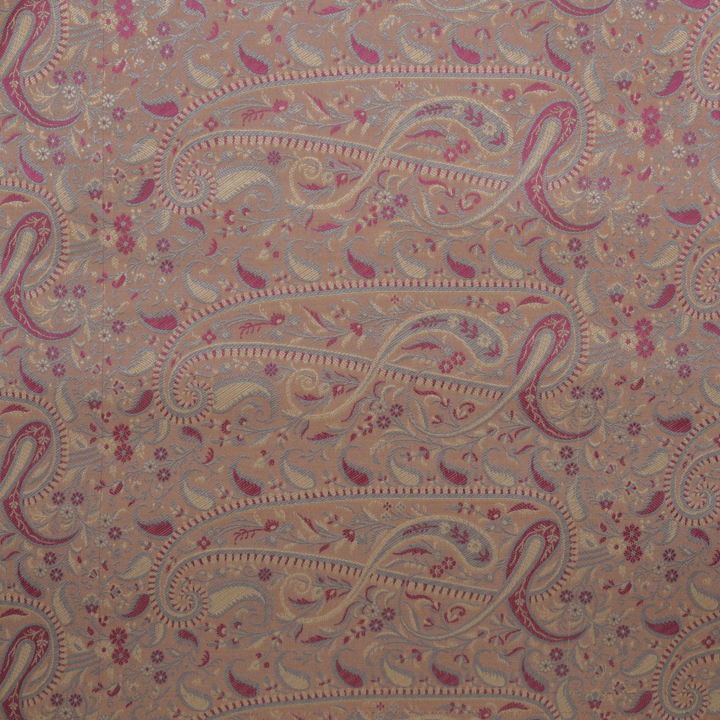 Peach Color Tanchui Brocade Fabric