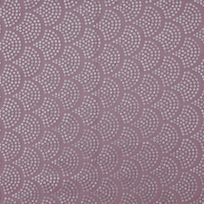 Mouve Color Organza Embroidery Fabric