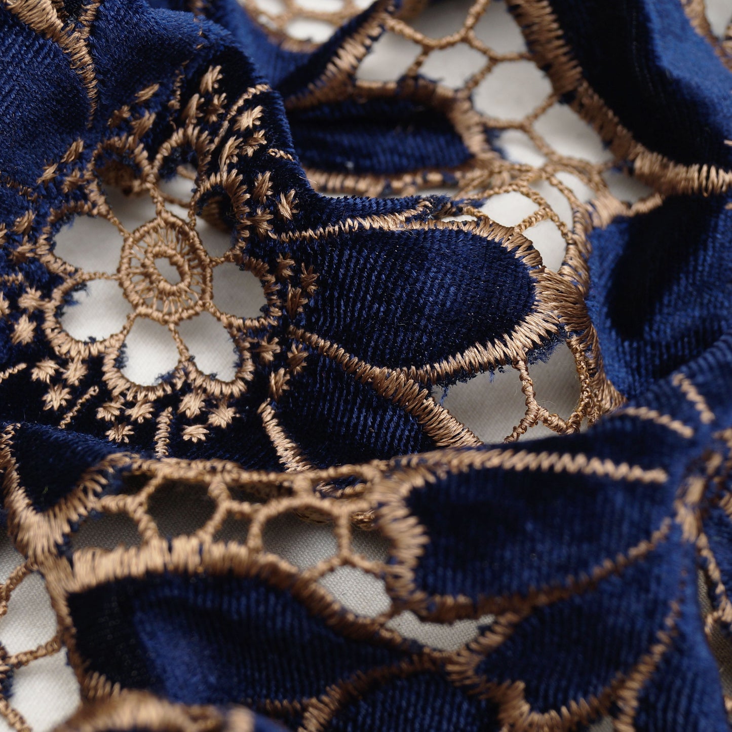Velvet Embroidery Fabric
