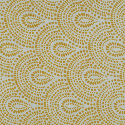 Yellow Color Tussar Print Fabric
