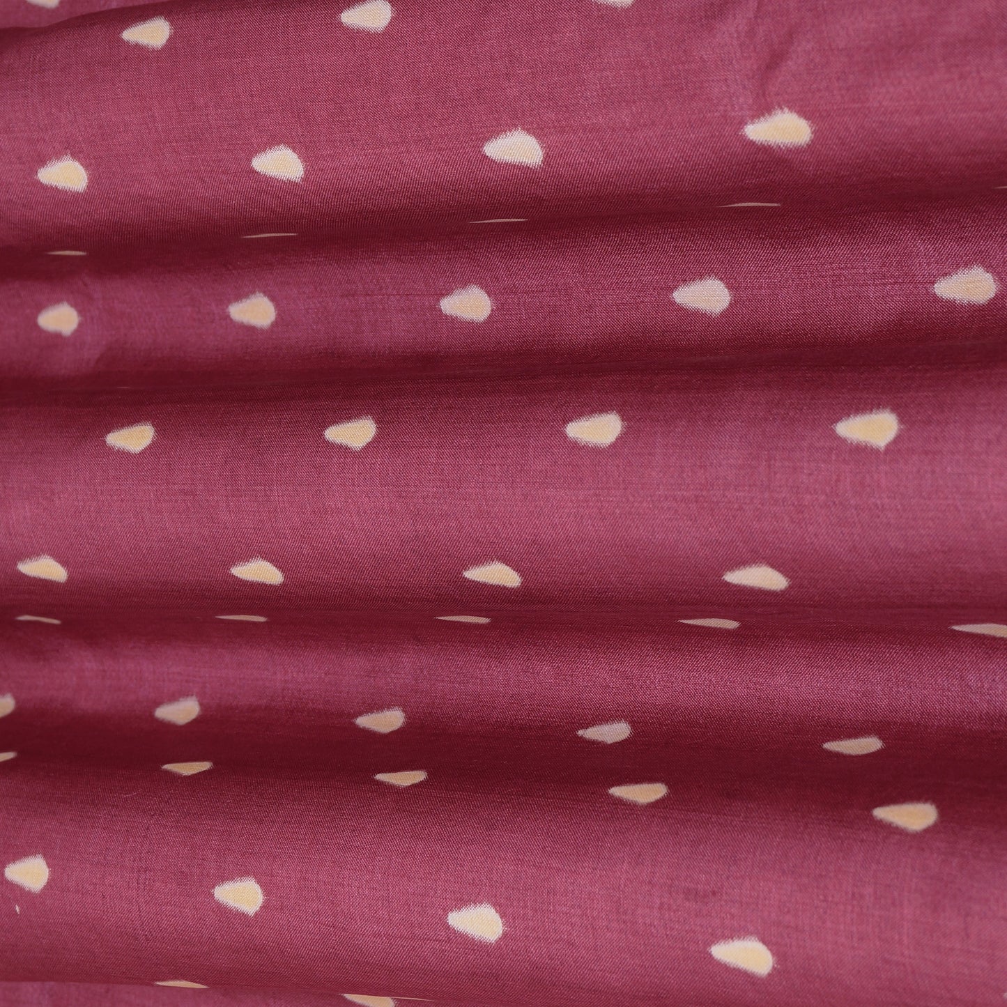 Gajri Color Tussar Print Fabric