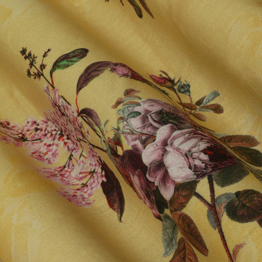 Colored Cotton Linen Print Fabric