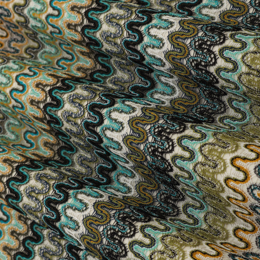 Multi-Color Crosia Shimmer Fabric