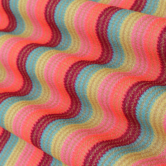 Multi-Color Crosia Print Fabric