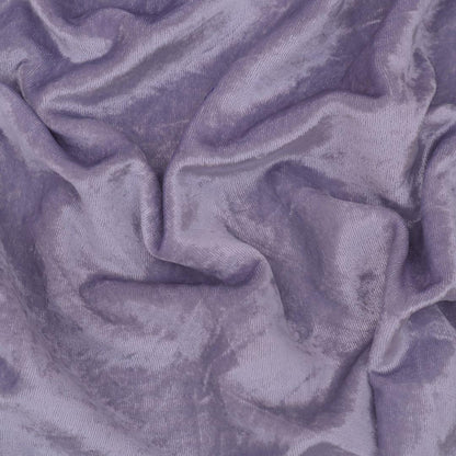 Heather Purple Viscose Velvet Fabric