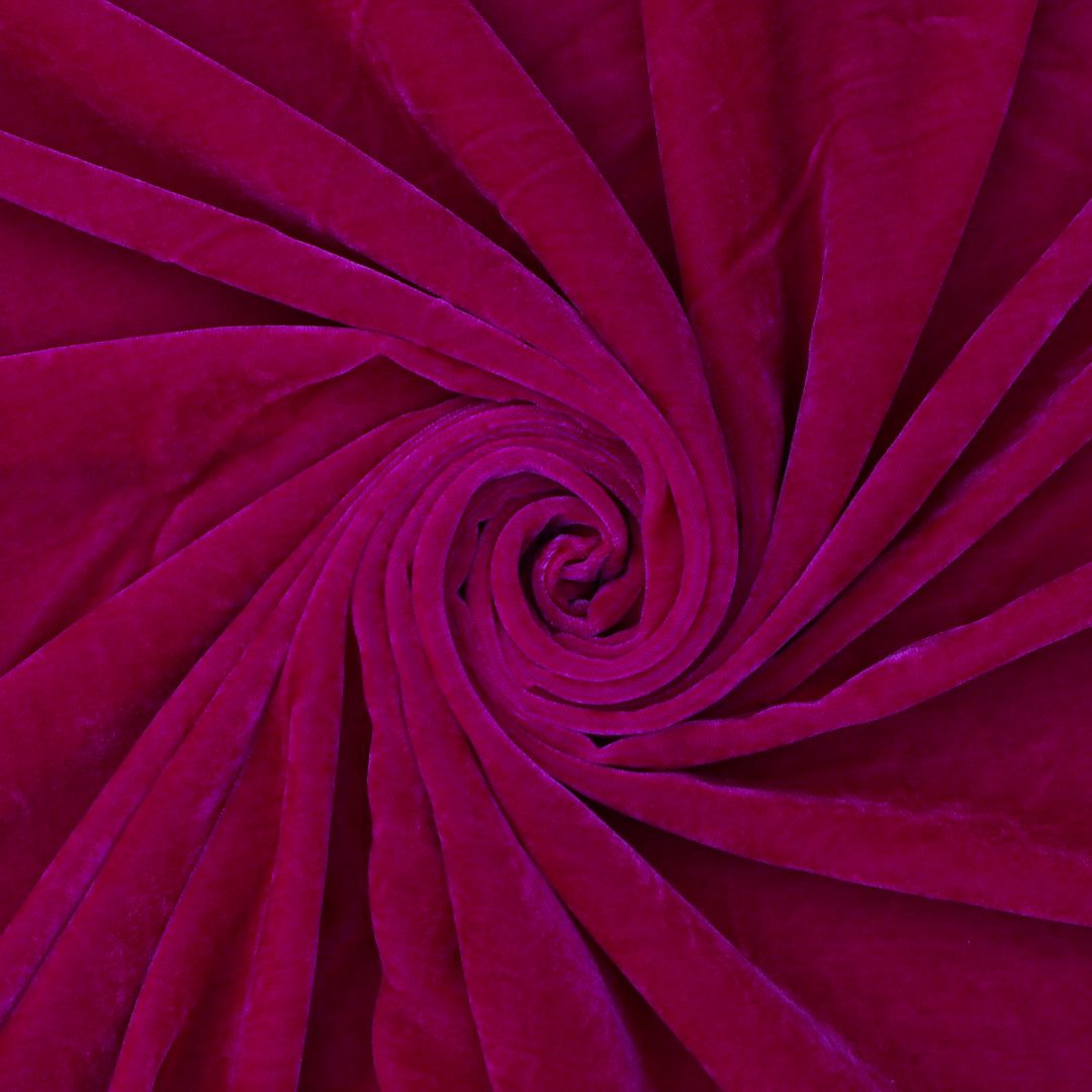 Taffy Pink Pure Velvet Fabric