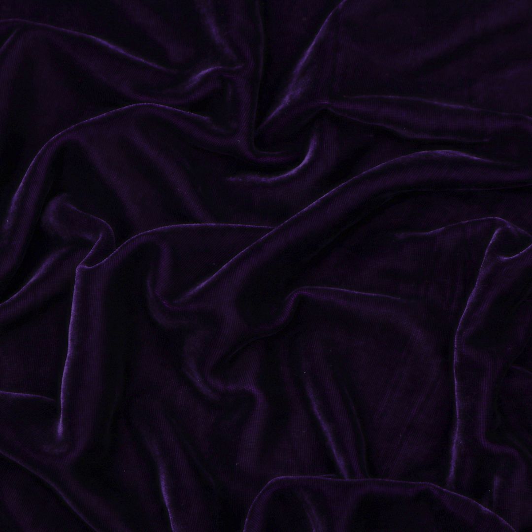 Russian Purple Pure Velvet Fabric