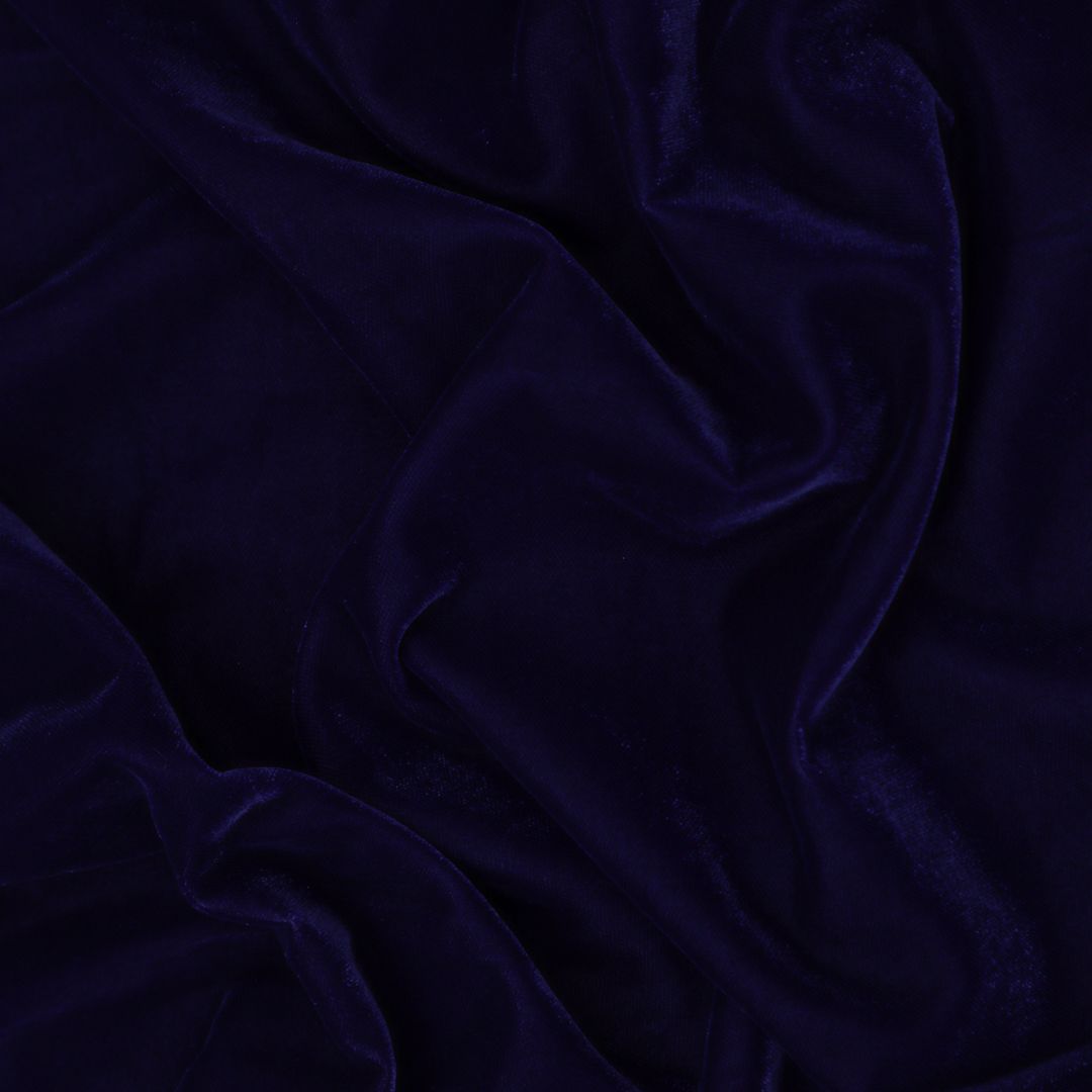 Dark Blue Micro Velvet Fabric