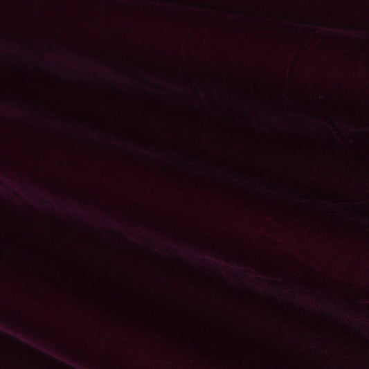 Dark Magenta Micro Velvet Fabric