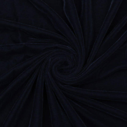 Raven Black Micro Velvet Fabric