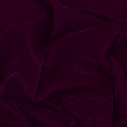 Rasin Purple Micro Velvet Fabric