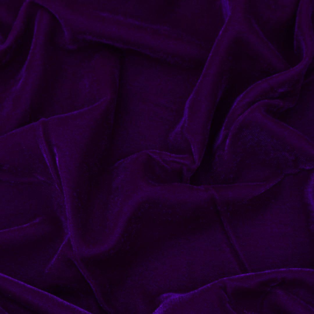 Indigo Purple Micro Velvet Fabric