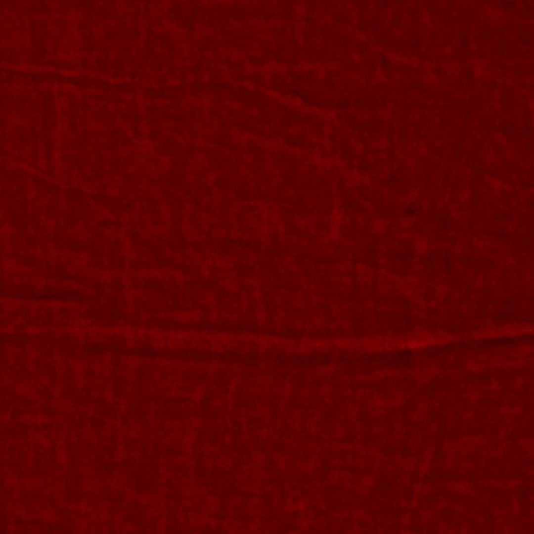 Crimson Red Viscose Velvet Fabric