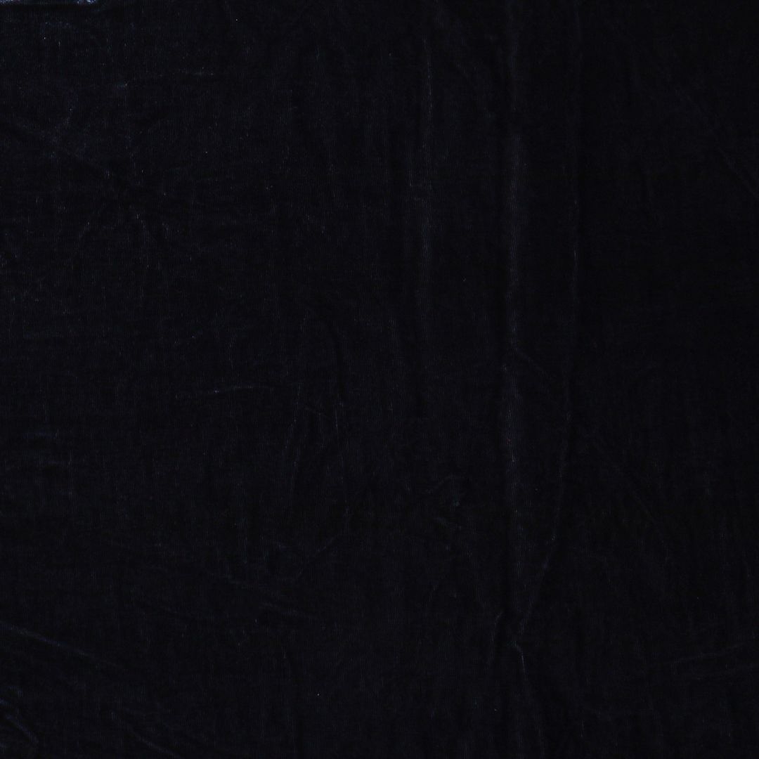 Charcoal Black Viscose Velvet Fabric