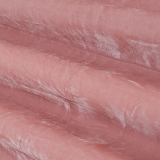 Baby Pink Viscose Velvet Fabric