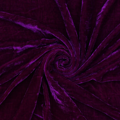 Magenta Purple Viscose Velvet Fabric